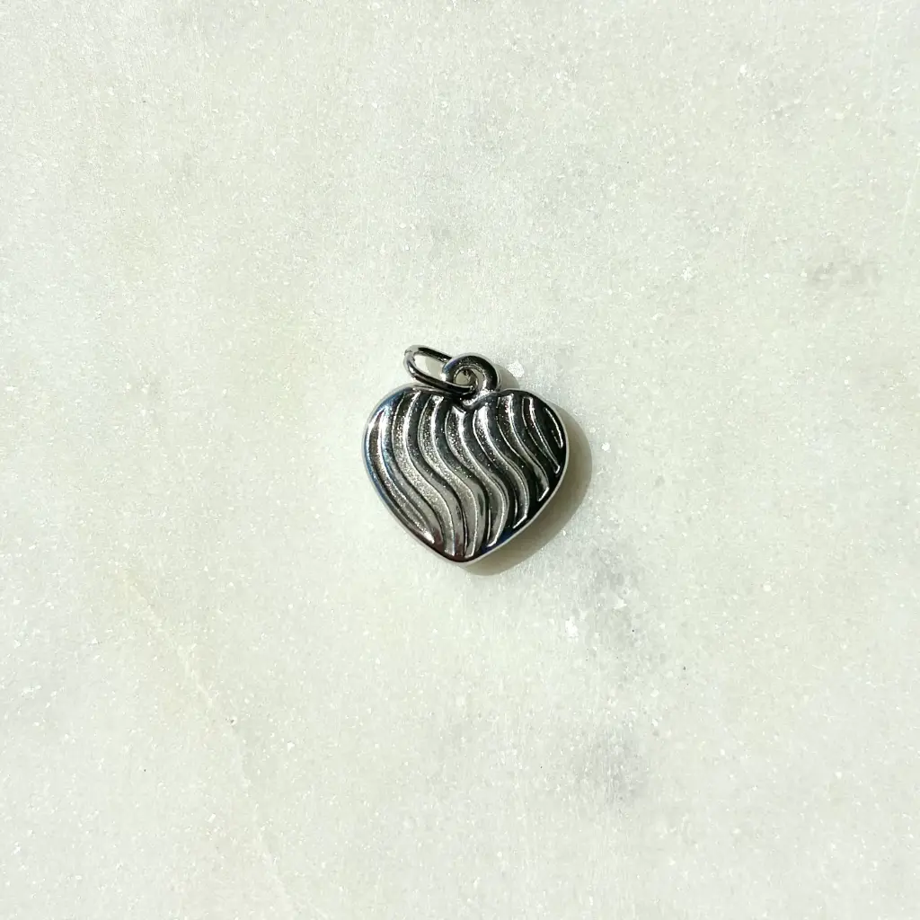 Cœur zébré Argent